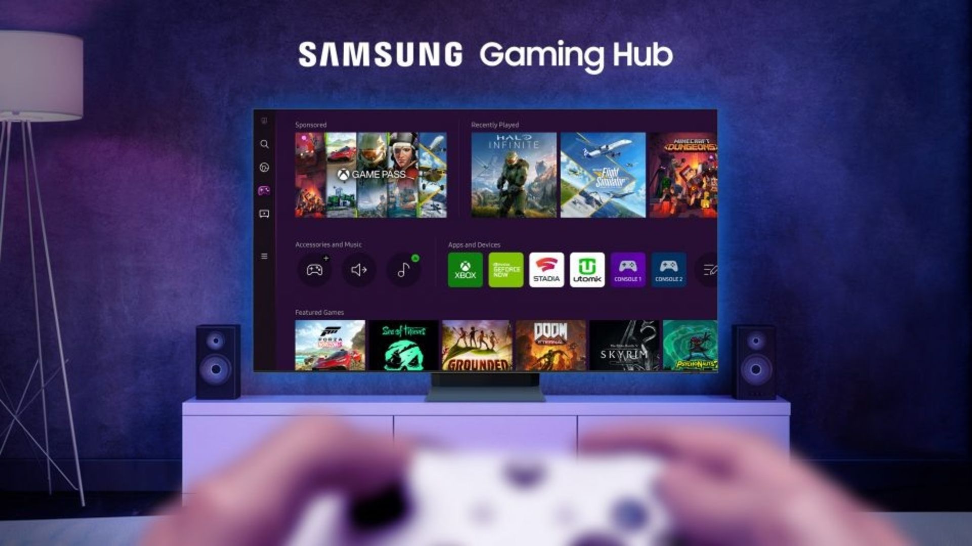 ایکس باکس cloud Gaming در سامسونگ Gaming Hub