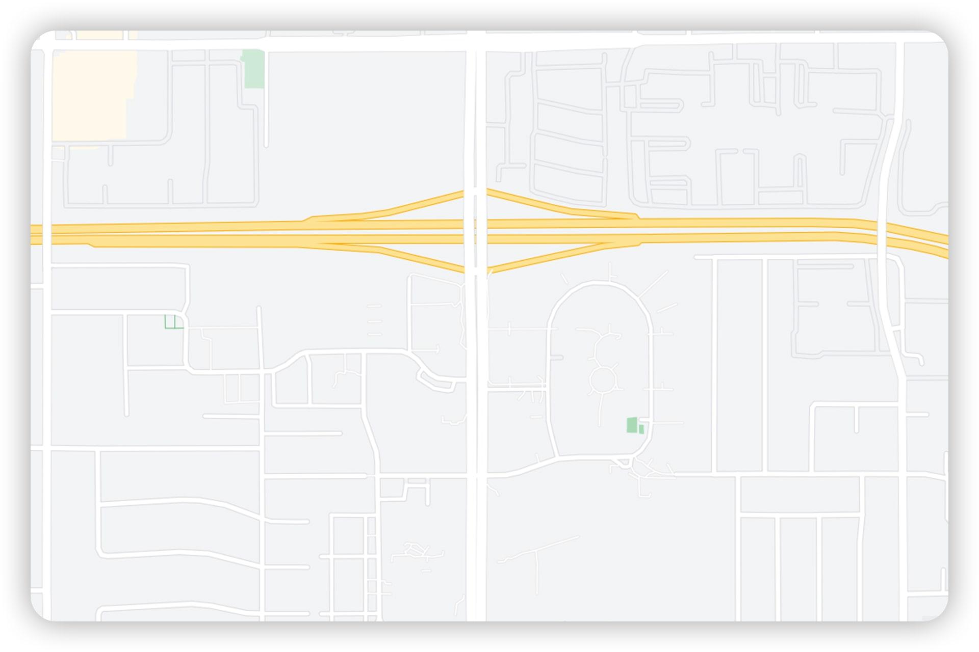 مسیر اصلی در نقشه گوگل