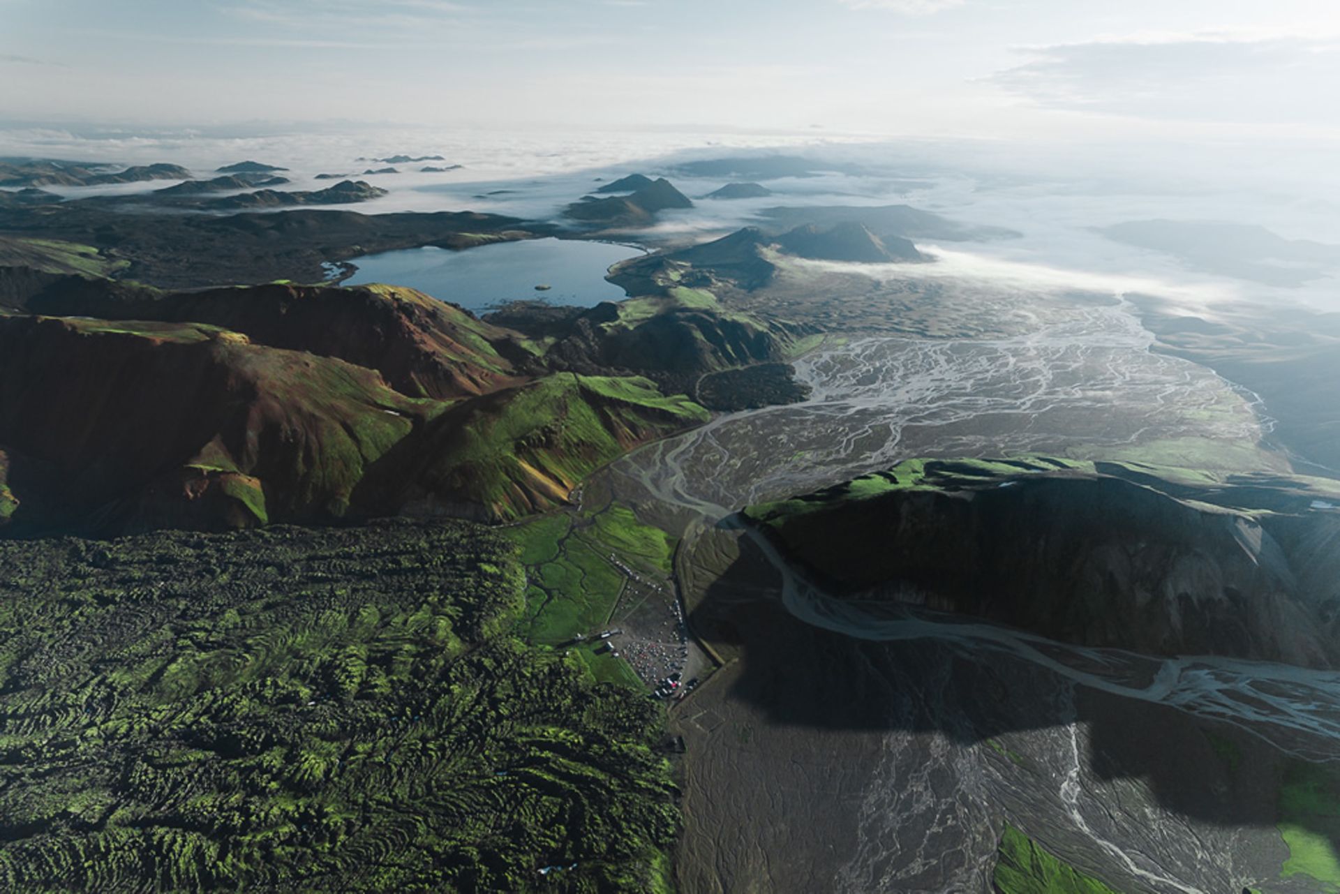 تصاویر هوایی از مناظر ایسلند