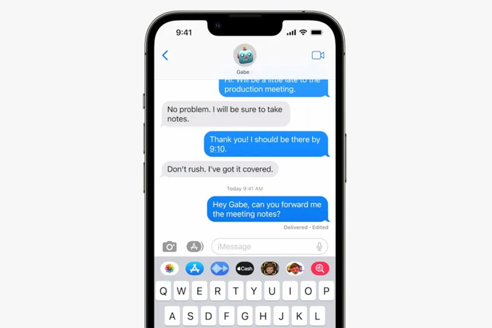 اسکرین شات قابلیت جدید iMessage