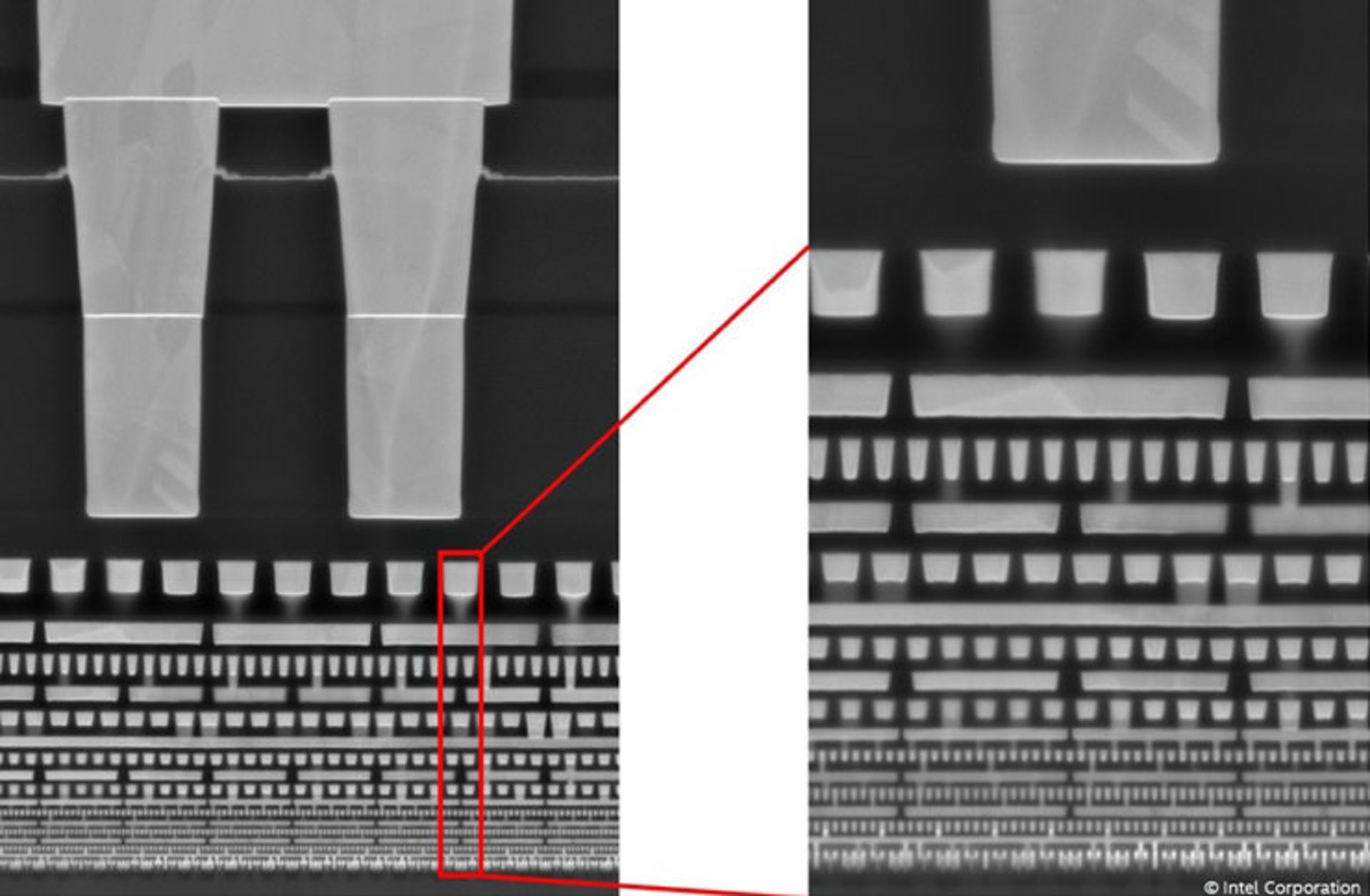 لایه های فلزی جدید لیتوگرافی 7 نانومتری اینتل Intel 4