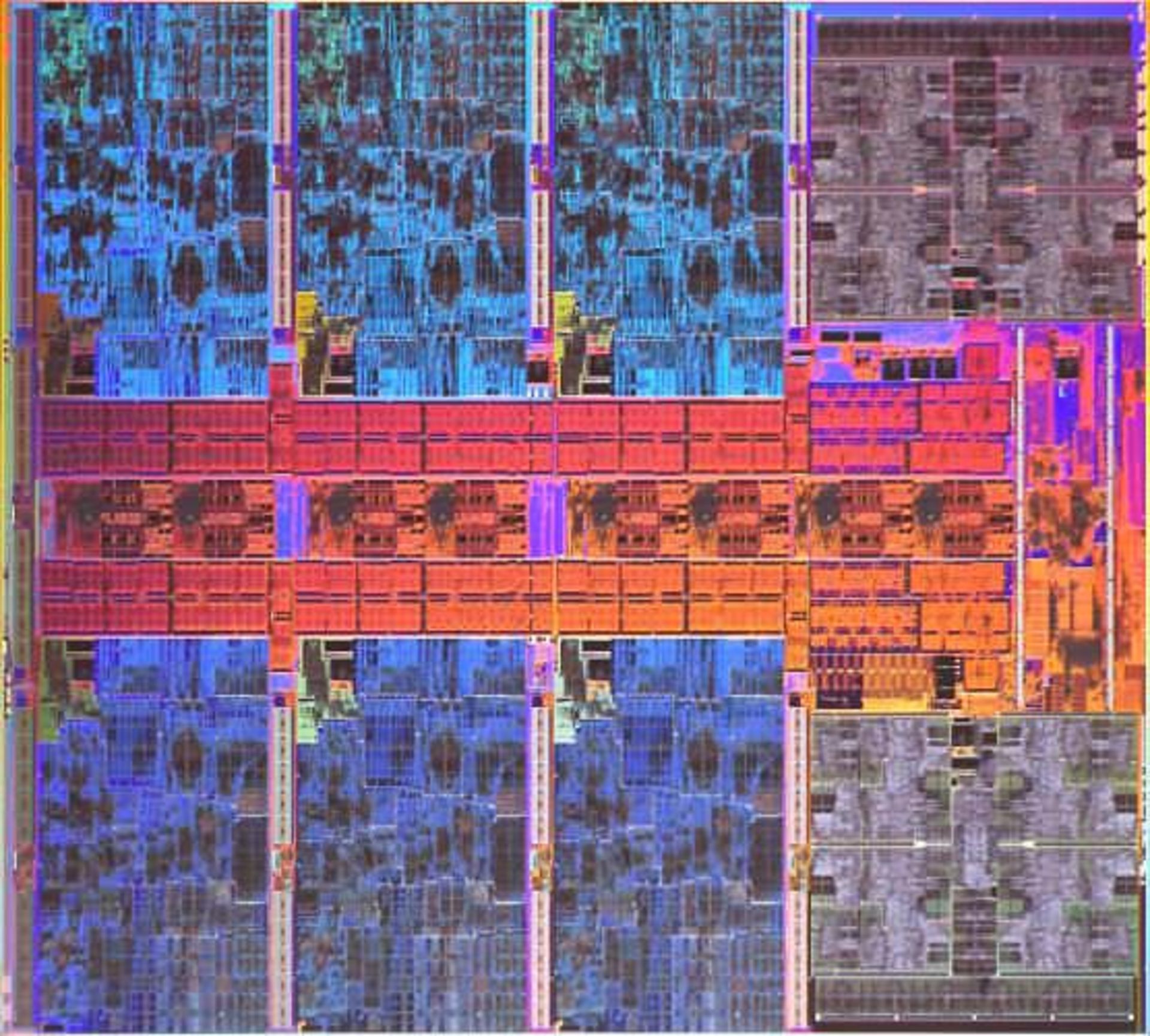 تصویر Die منتسب به پردازنده ۱۴ هسته ای لپ تاپی Intel Meteor Lake