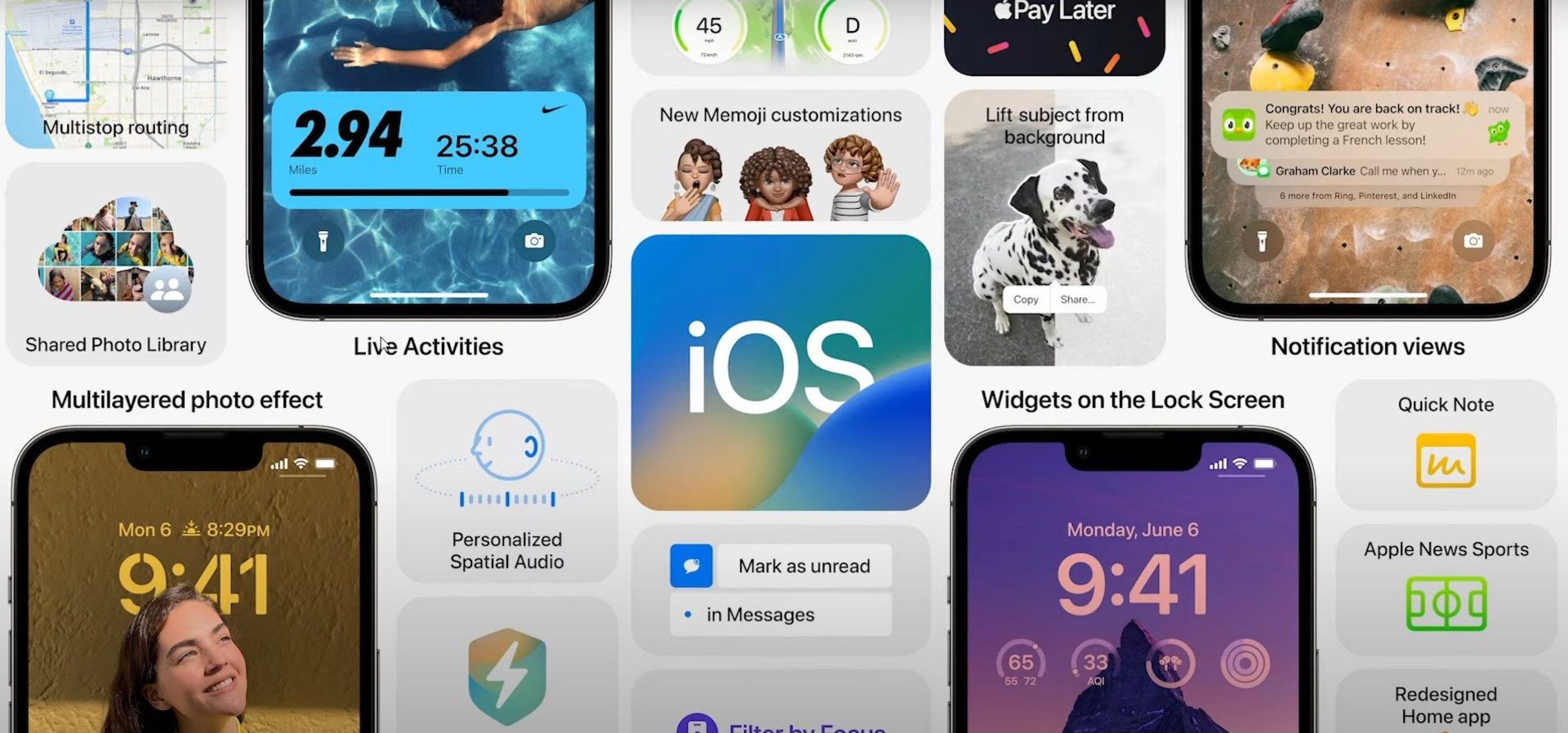 قابلیت‌های iOS 16