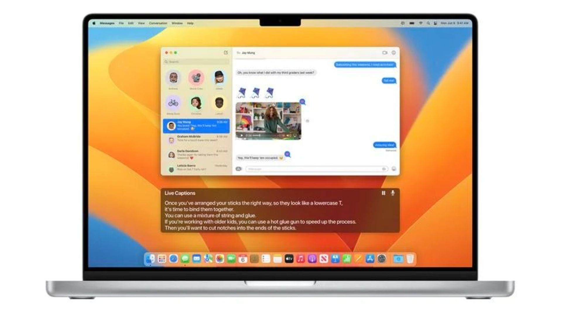 زیرنویس های زنده در macOS Ventura