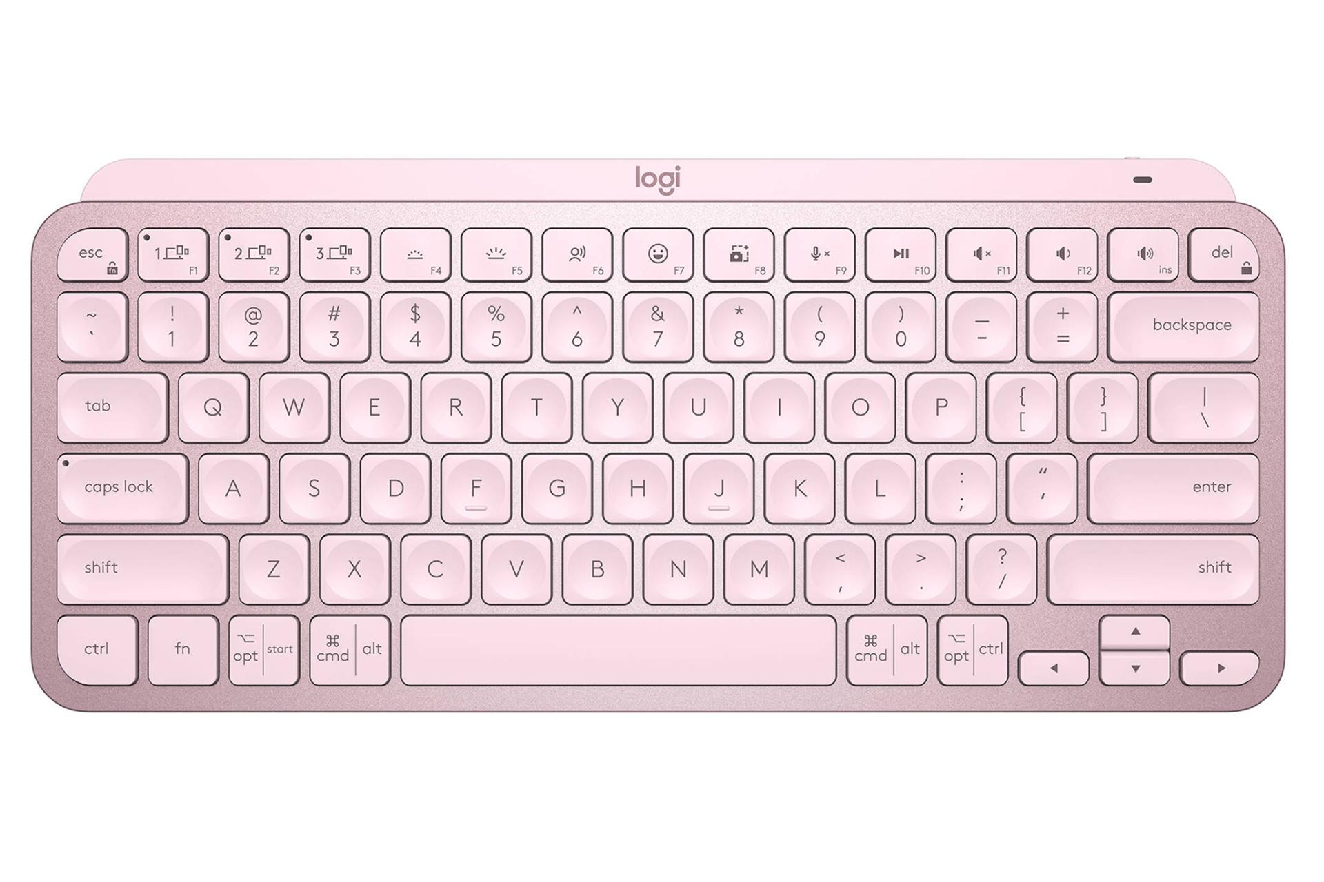 نمای روبرو کیبورد لاجیتک MX Keys Mini