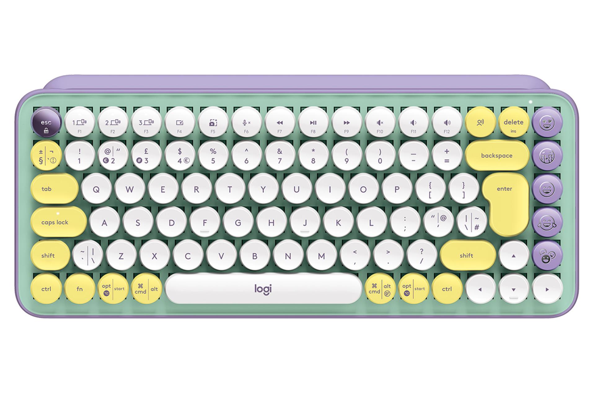 کیبورد لاجیتک Pop Keys طوسی