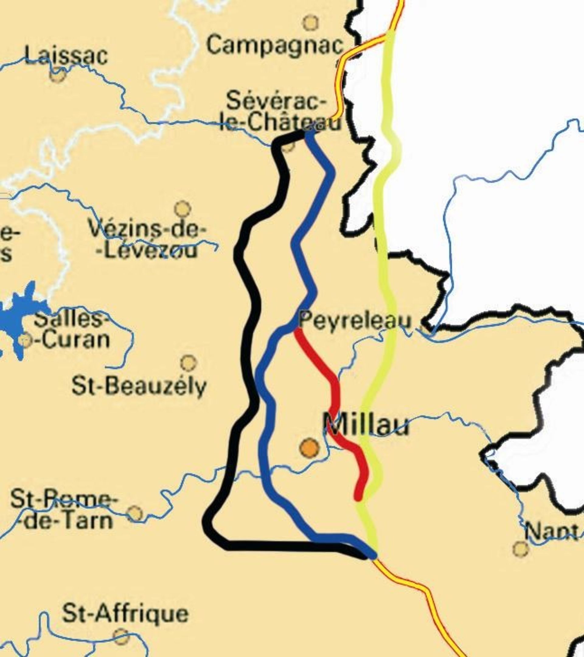 مسیر نقشه پل میلو