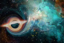 سیاه چاله‌ای غول‌پیکر در هر ثانیه توده‌ای از مواد در ابعاد زمین را می‌بلعد