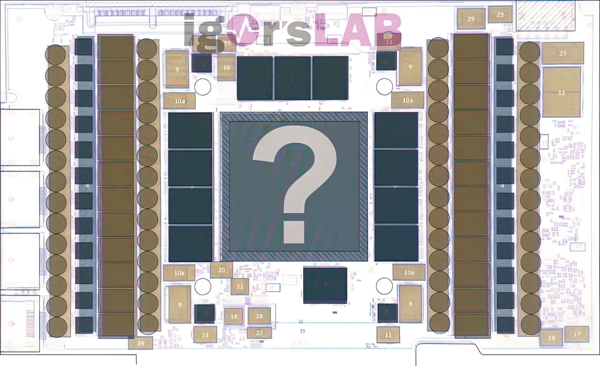 تصویر منتسب به PCB کارت گرافیک RTX 4000 انویدیا