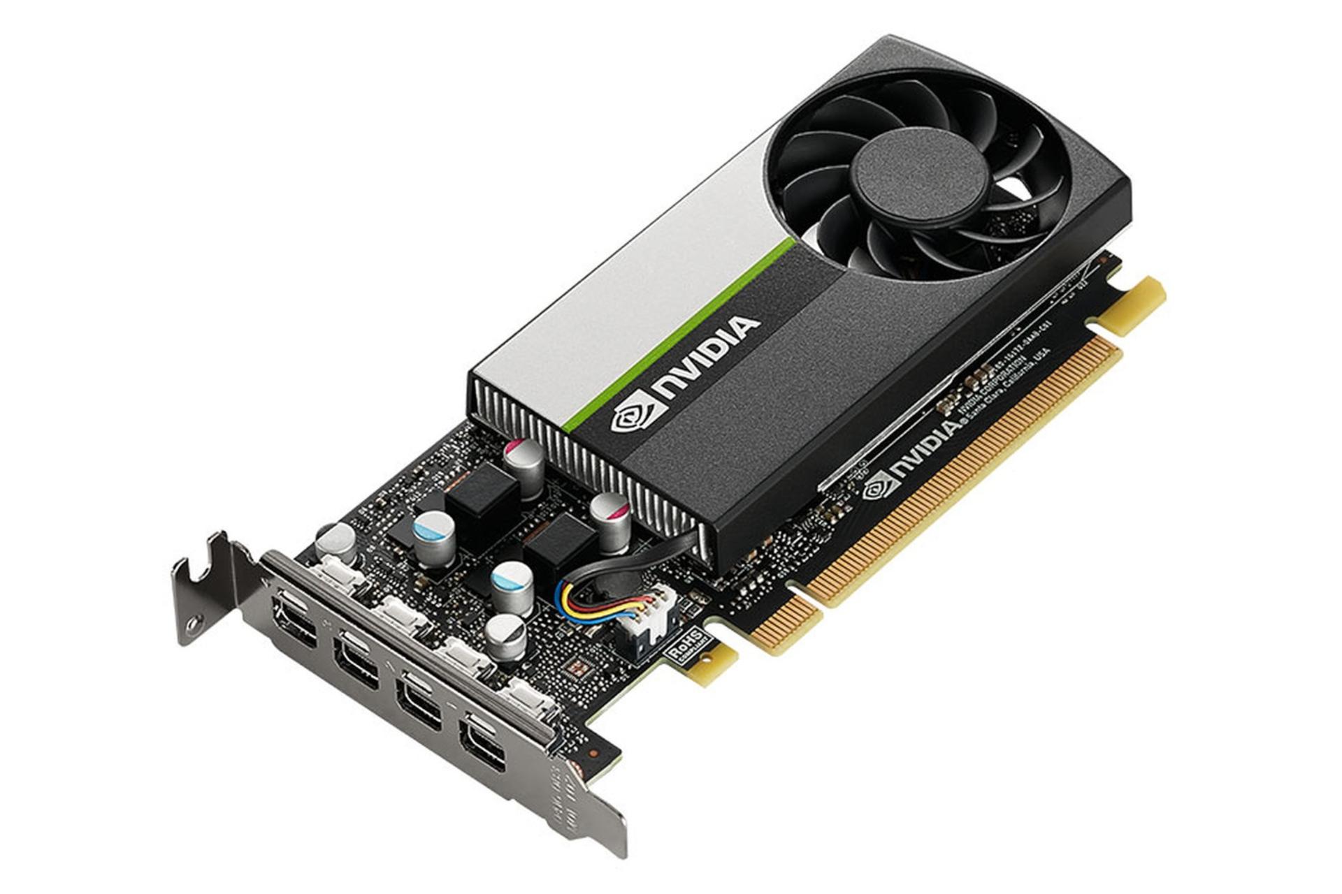 نمای چپ کارت گرافیک انویدیا NVIDIA T1000