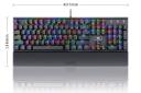 ابعاد کیبورد ردراگون K567 RGB