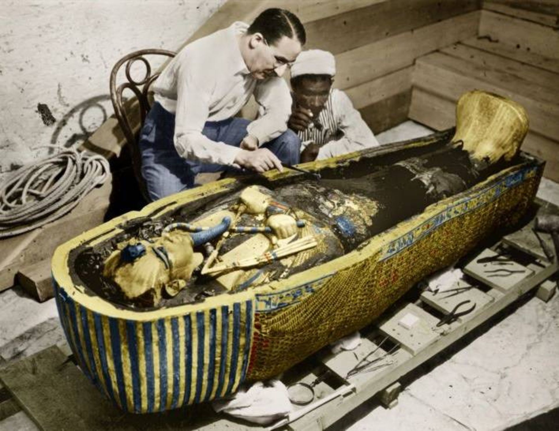 هاوارد کارتر و تابوت مومیایی مصر / Howard Carter 