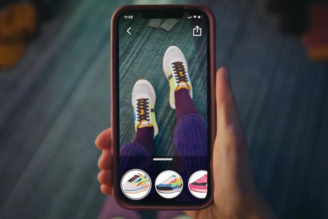 نمونه رنگ های مختلف در Virtual Try-On For Shoes آمازون برای خرید کفش