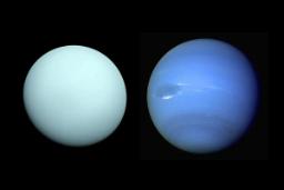 مرجع متخصصين ايران چرا اورانوس و نپتون رنگ‌هاي متفاوتي دارند؟