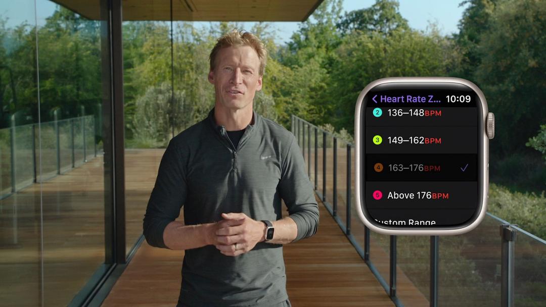 قابلیت heart rate zones واچ او اس ۹