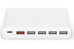 نمای روبرو شارژر شیائومی Mi 60W 6 Ports