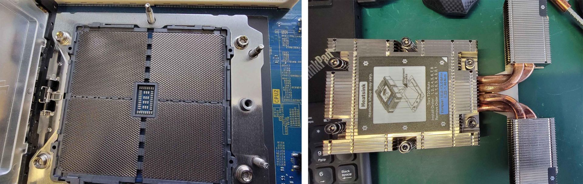 تصویر منتسب به پردازنده AMD EPYC Genoa و SP5 و هیت سینک جدید