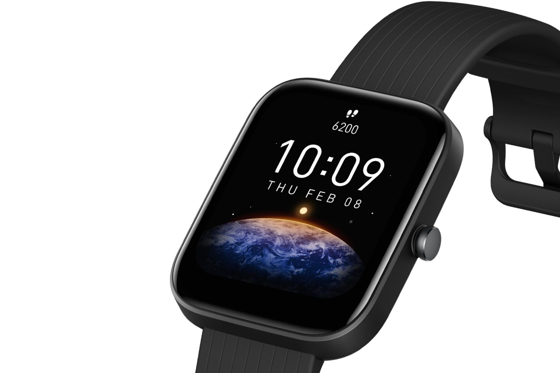 نمای راست اسمارت واچ امیزفیت Amazfit Bip 3 مشکی