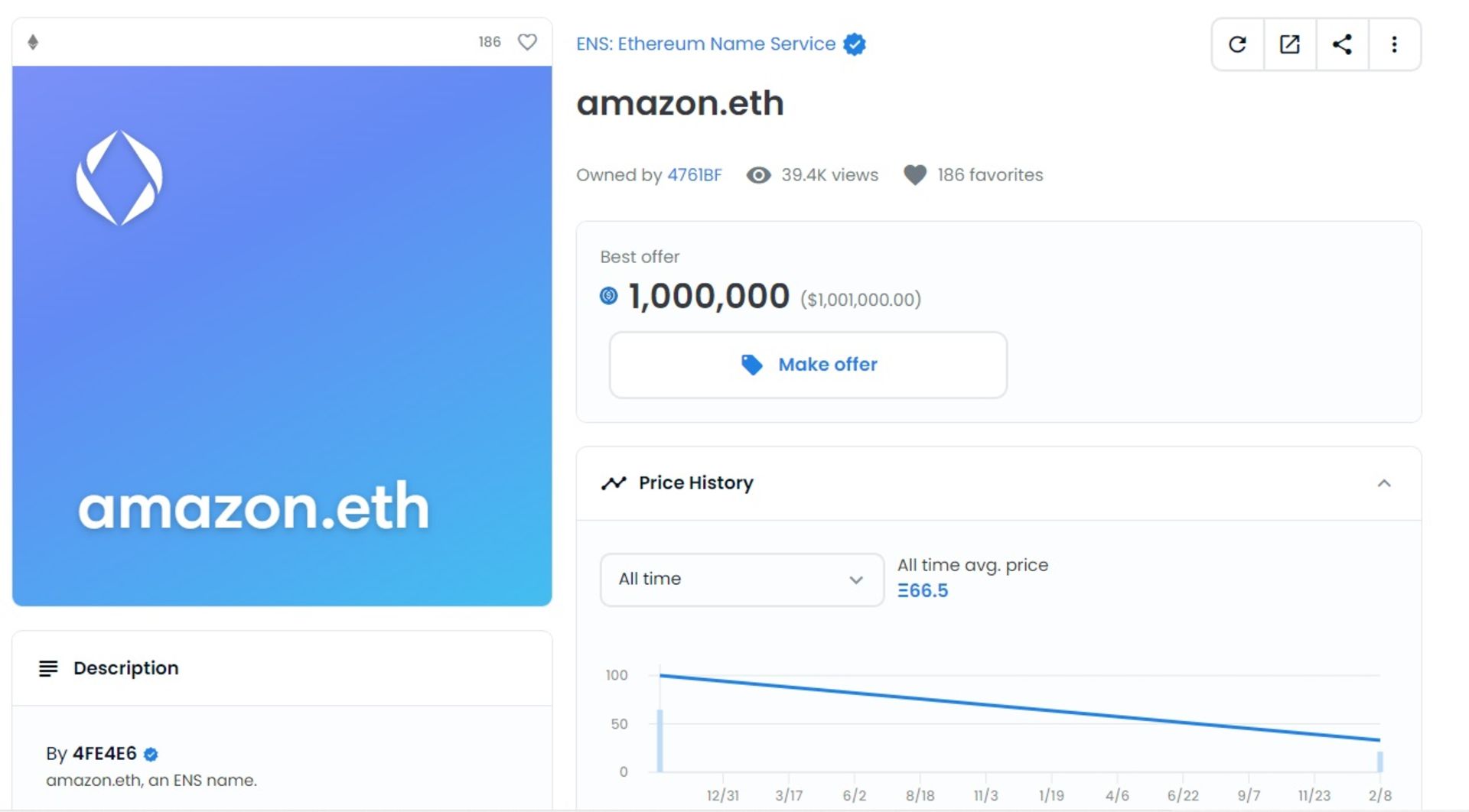 دامنه amazon.eth در ESN