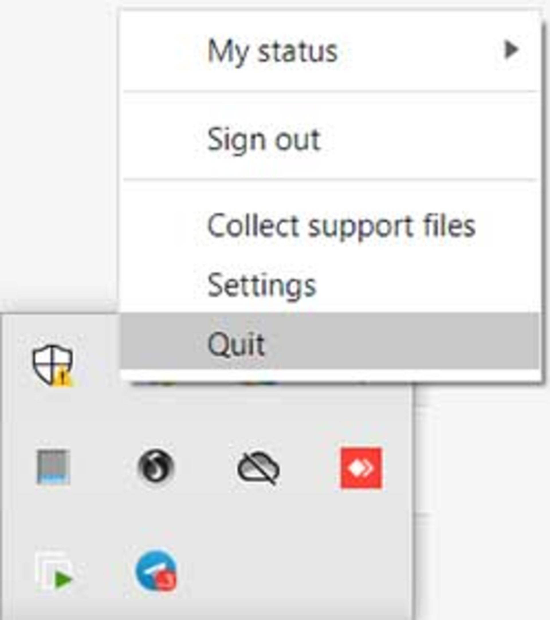 بستن برنامه های باز در پس زمینه