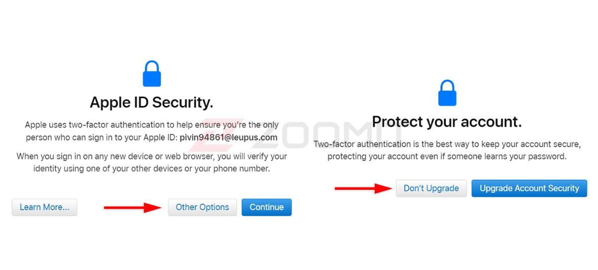 گذر از فعال کردن تایید دو مرحله ای برای اپل آیدی