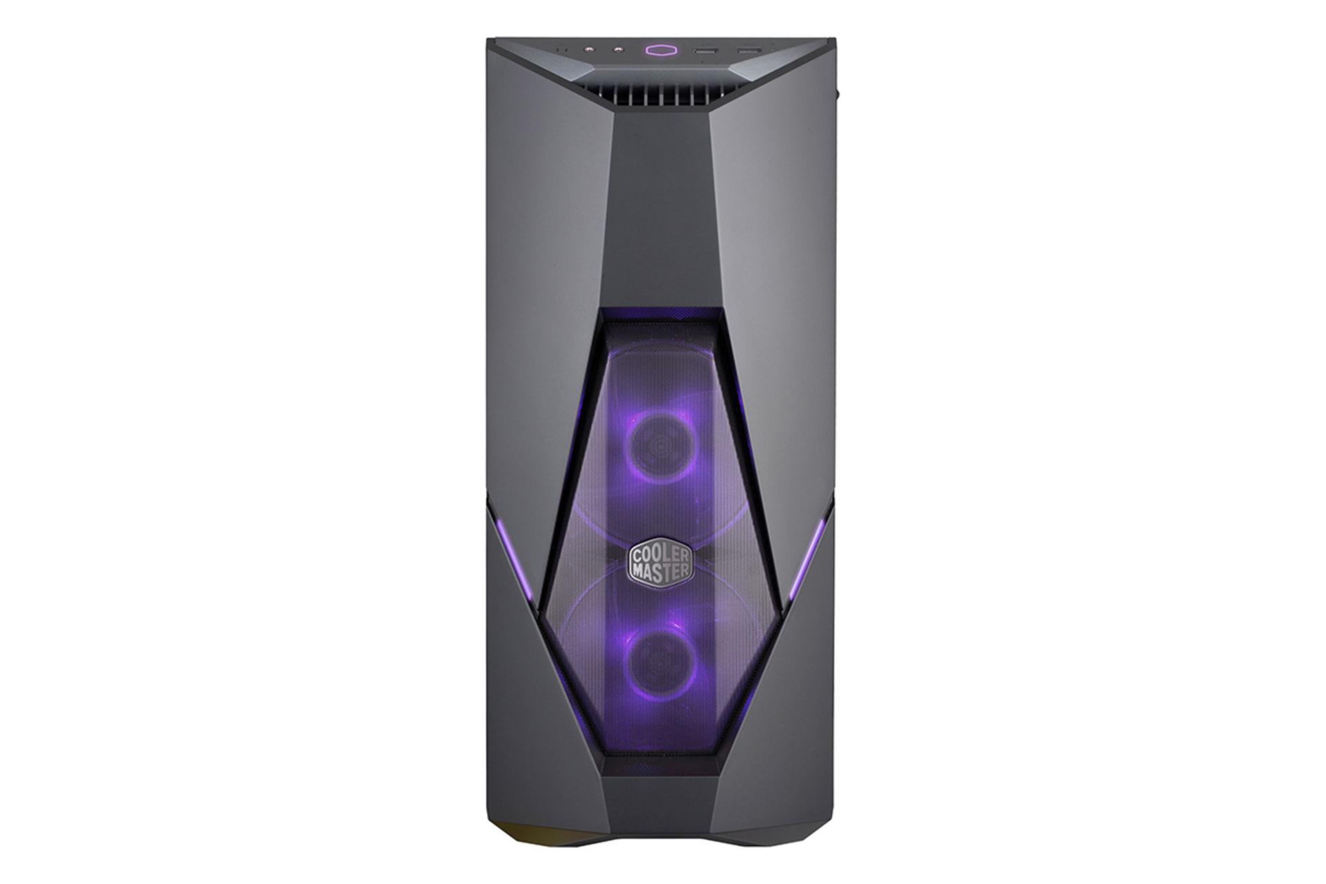 نمای جلوی کیس کامپیوتر کولر مستر MASTERBOX K500 ARGB