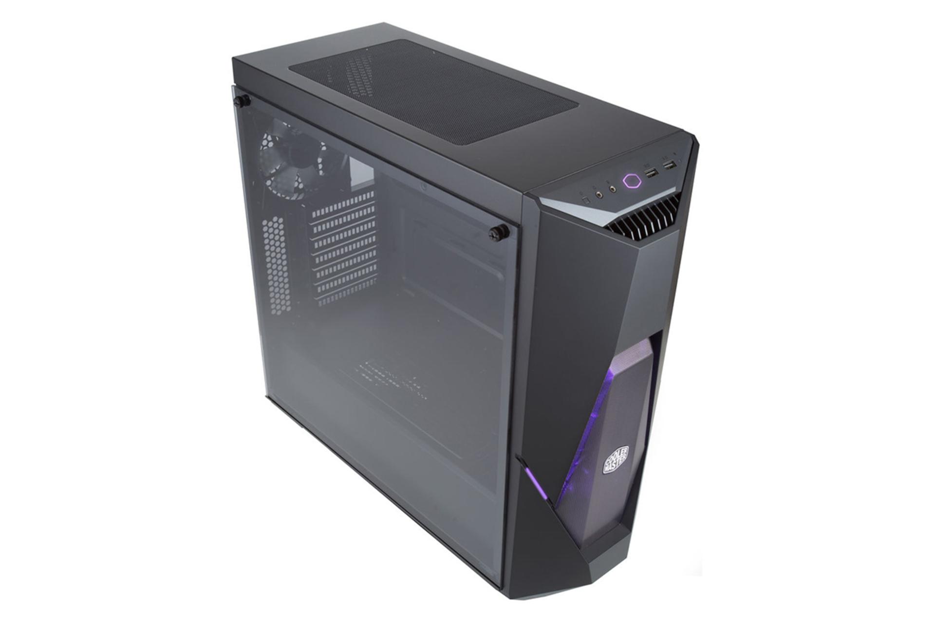 نمای نیم رخ بالایی کیس کامپیوتر کولر مستر MASTERBOX K500 ARGB