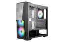 نمای جلو و داخل سمت راست کیس کامپیوتر کولر مستر MASTERBOX MB500 ARGB