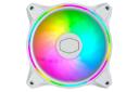 نمای روبرو فن کیس کولر مستر MASTERFAN MF140 HALO WHITE EDITION