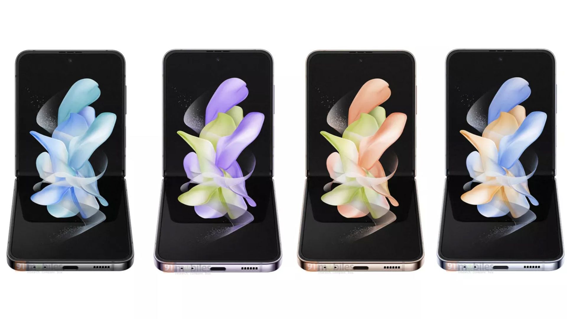 نمایشگر رندر رسمی گلکسی زد فلیپ ۴