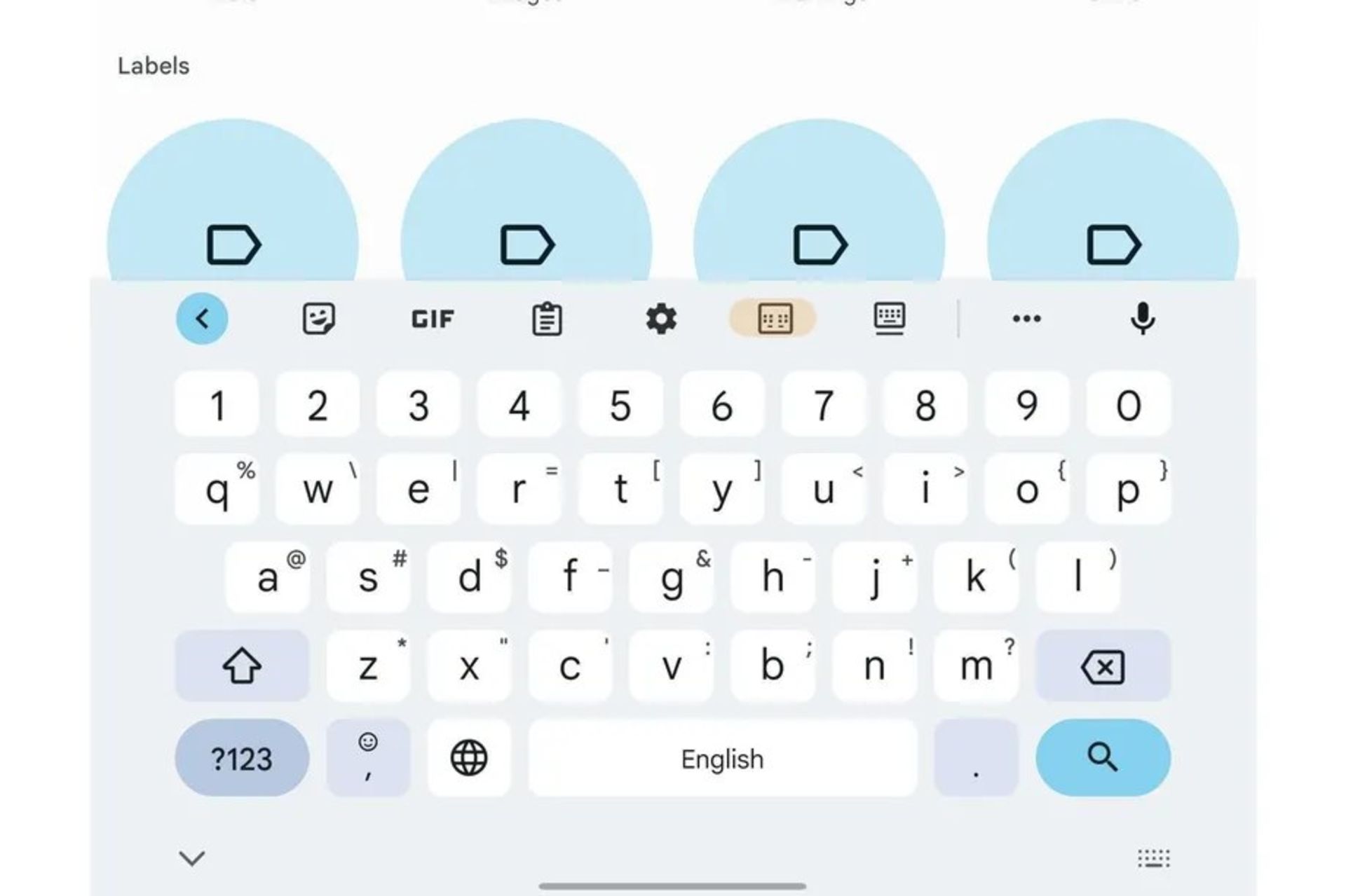 حالت تقسیم کیبورد Gboard رو گلکسی زد فولد ۳