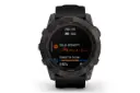 نمای روبرو ساعت هوشمند گارمین فنیکس Garmin Fenix 7X Sapphire Solar خاکستری تیره