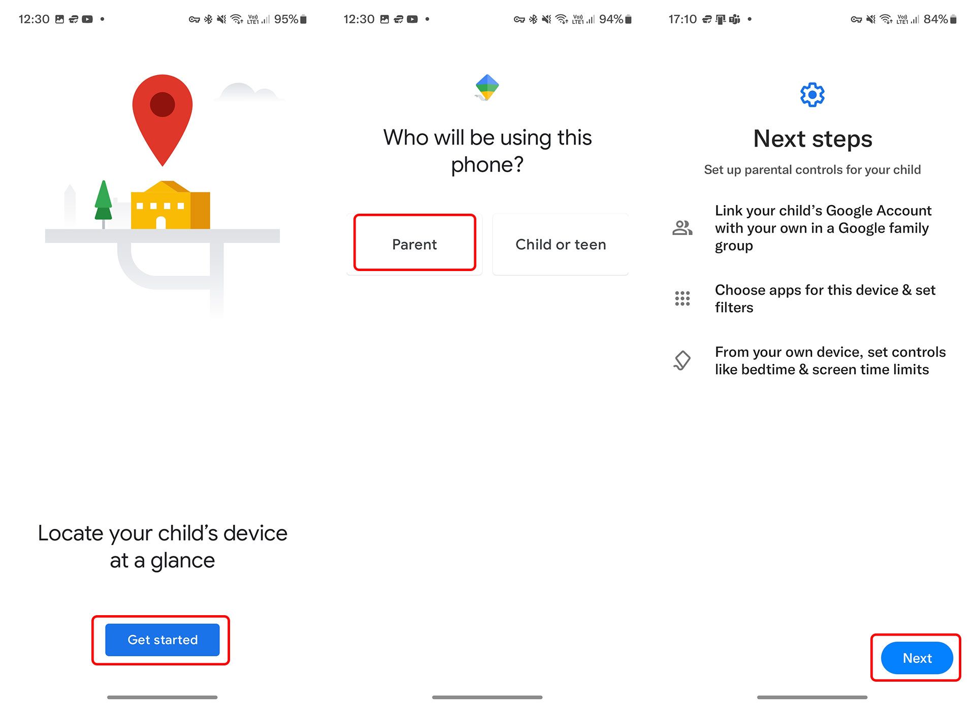 مرجع متخصصين ايران راه اندازي برنامه Google Family Link در موبايل والدين