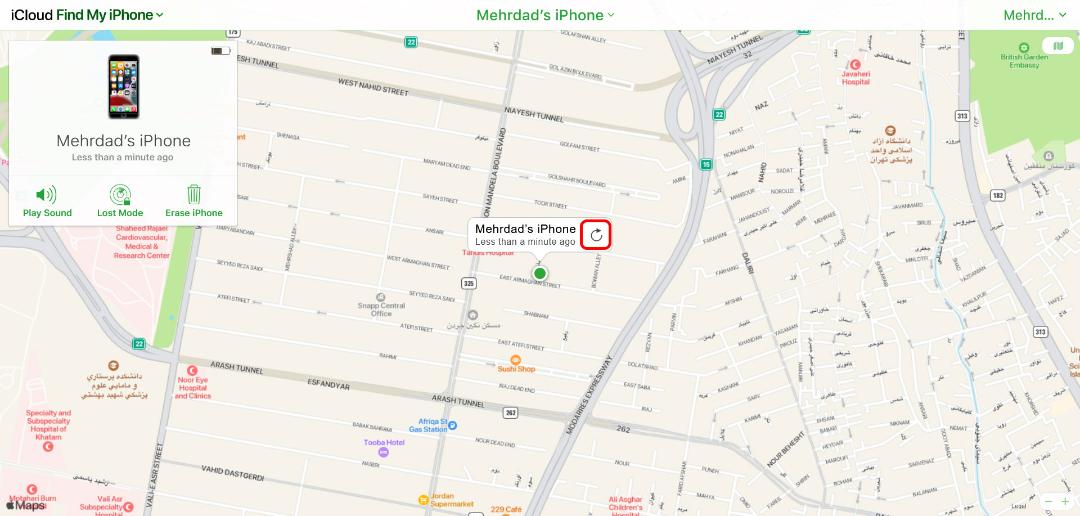 iCloud Find my iPhone