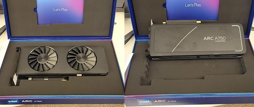 گرافیک Intel Arc A770 در داخل جعبه