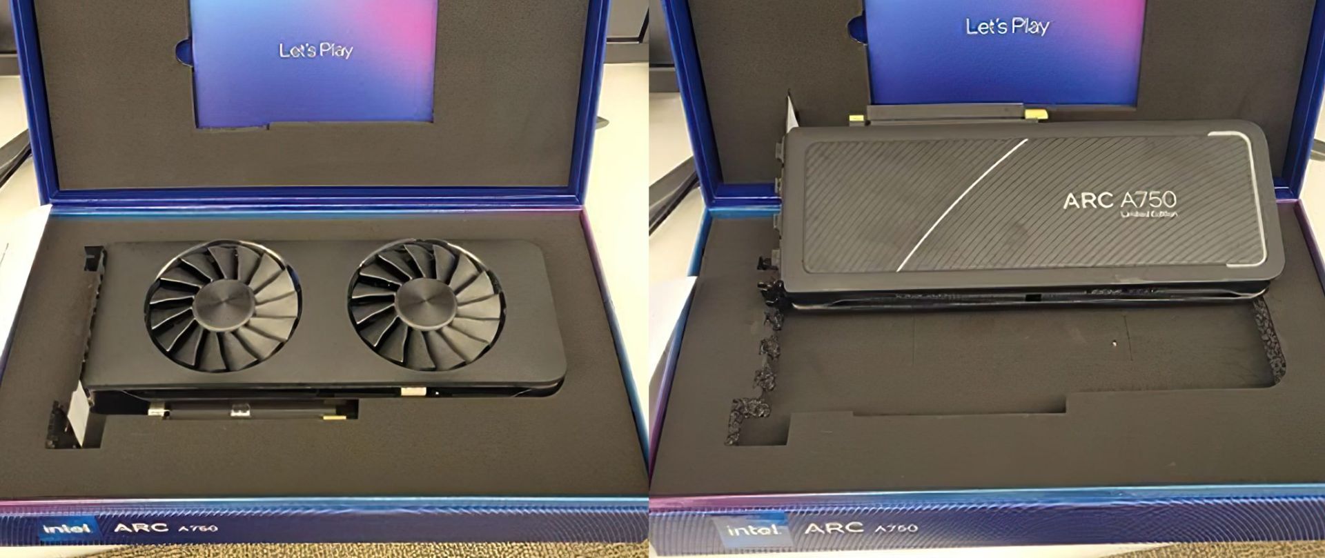 گرافیک Intel Arc A770 در داخل جعبه