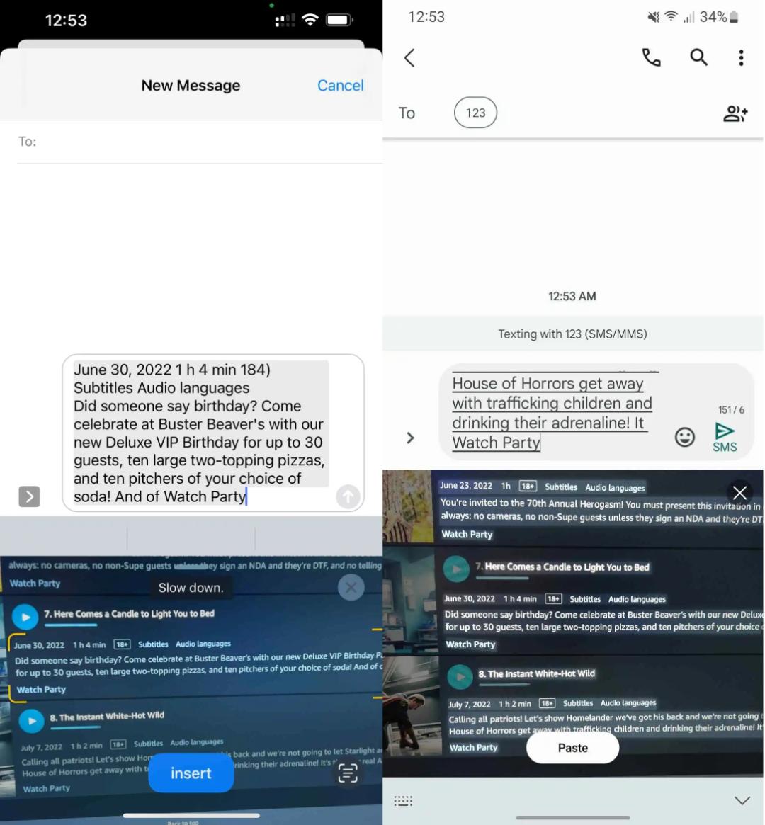 مقایسه OCR در iOS و One UI 5