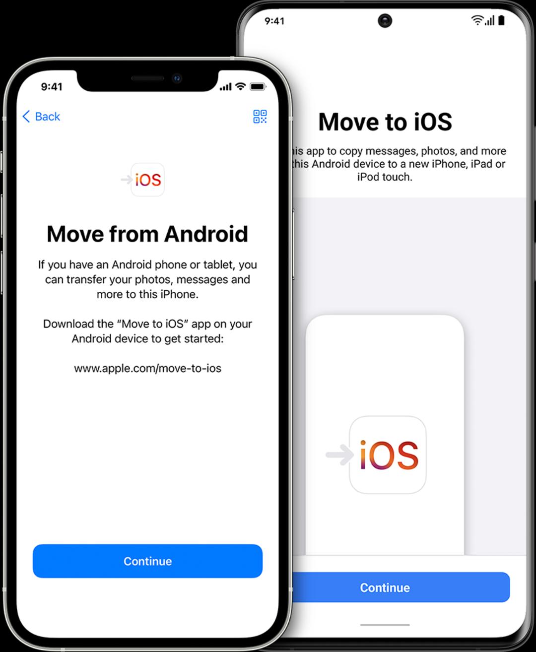 انتقال پیامک به آیفون با اپ Move to iOS