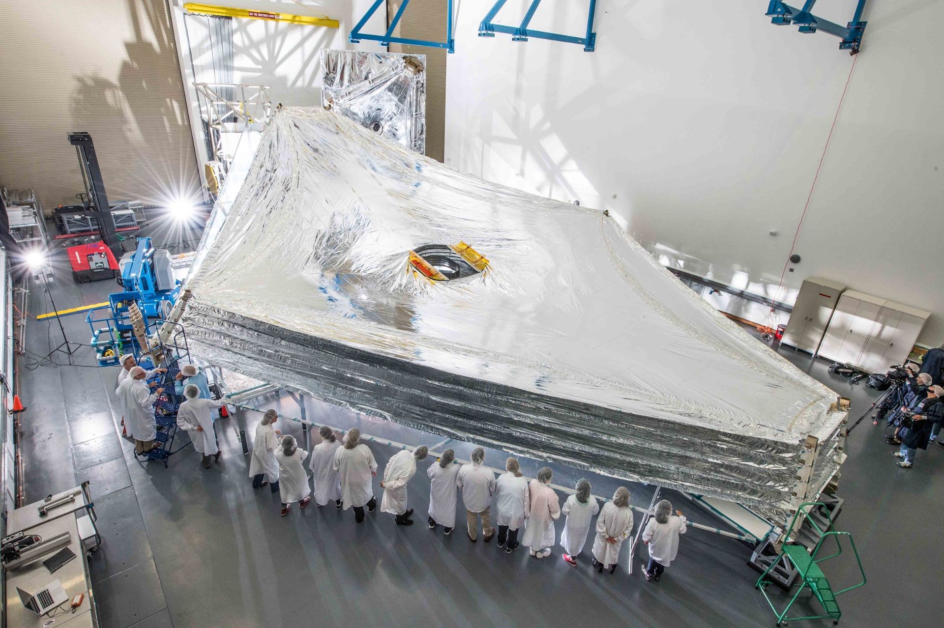 James Webb Space Telescope's 5-layer solar shield