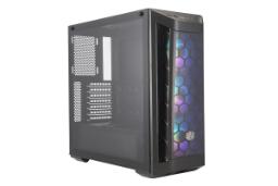 نمای نیم رخ جلویی کیس کامپیوتر کولر مستر MASTERBOX MB511 ARGB