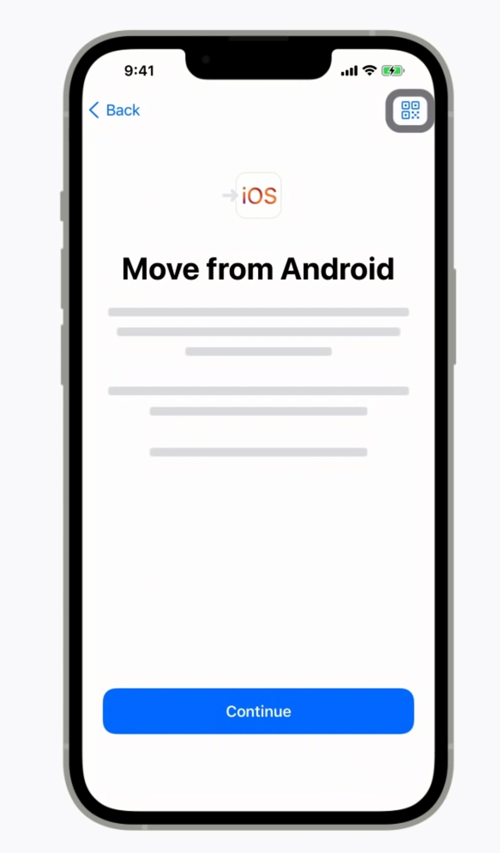 برنامه Move to iOS 