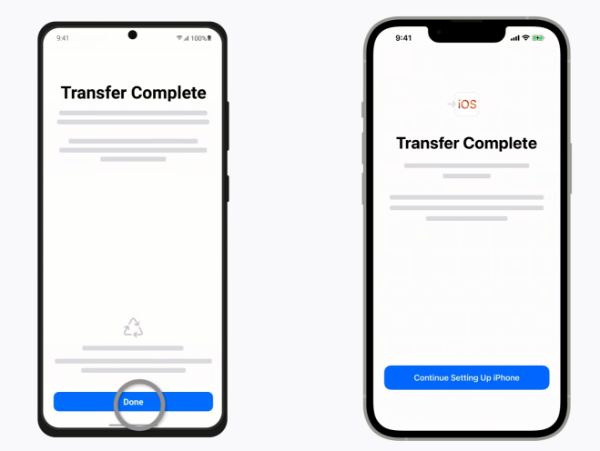 ۶- انتقال پیامک به آیفون با  اپ Move to iOS
