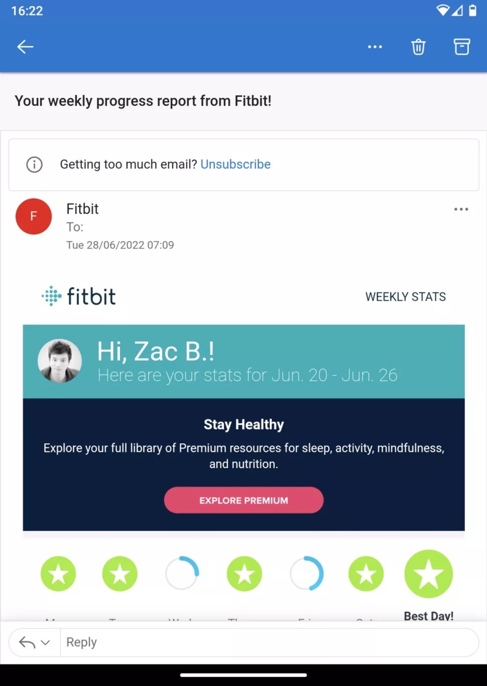 Outlook Lite اندروید