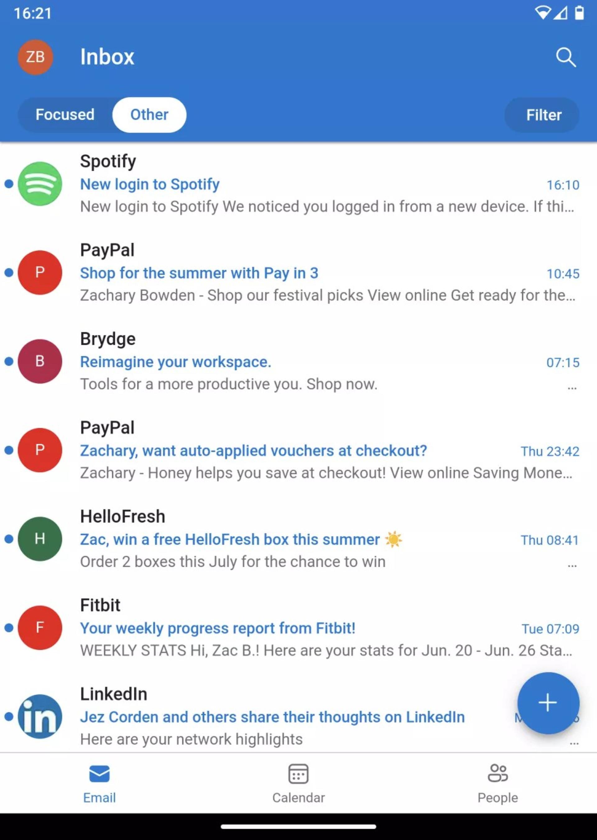 Outlook Lite اندروید