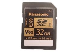 کارت حافظه پاناسونیک microSDHC با ظرفیت 32 گیگابایت مدل RP-SDZA32G V90 کلاس 10