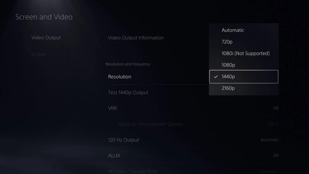 اجرای بازی با کیفیت 1440p در پلی استیشن ۵