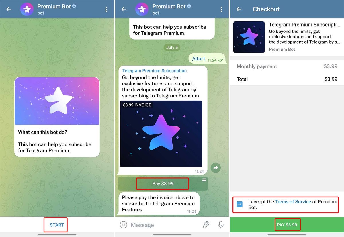 خرید اشتراک تلگرام پریمیوم
