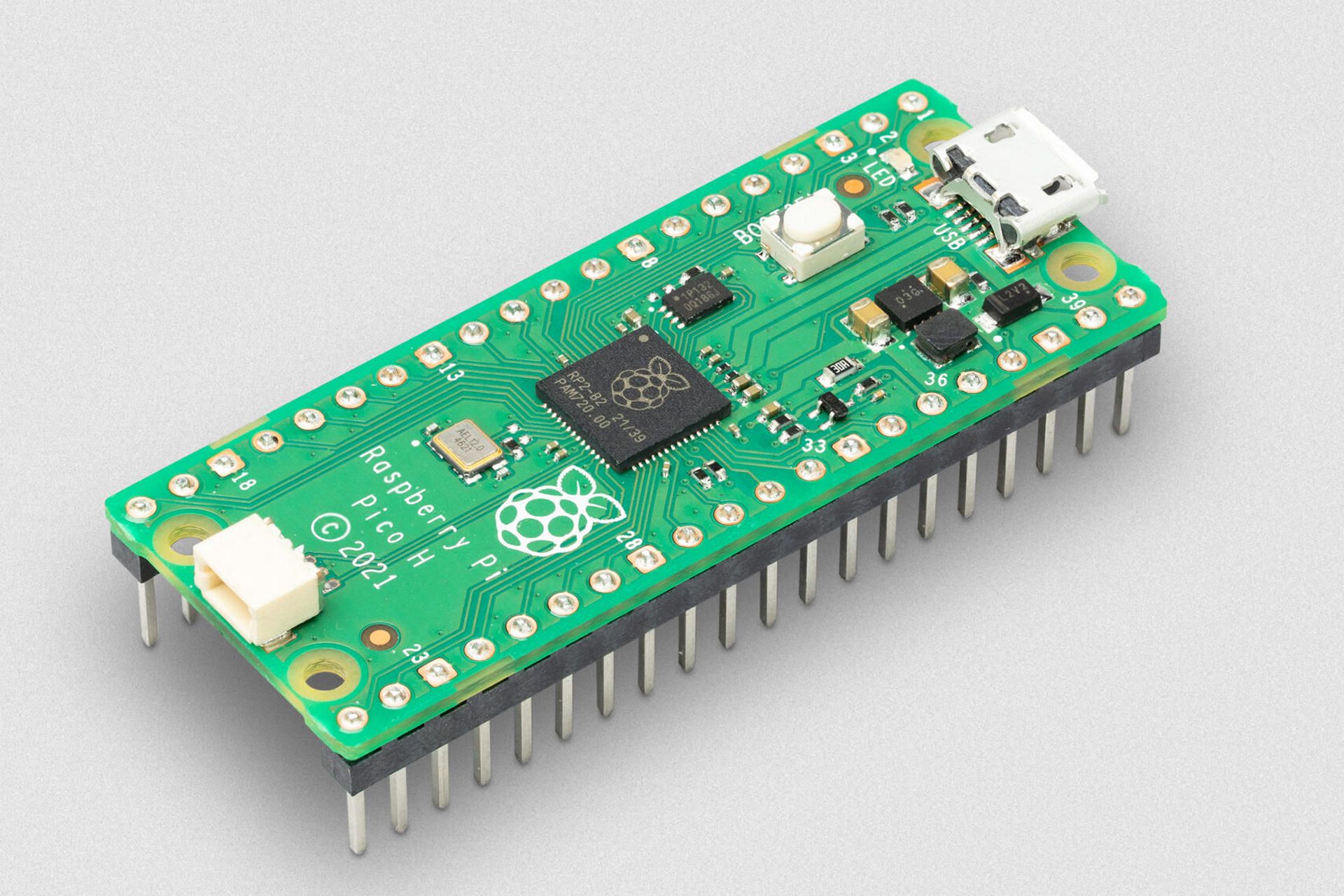 میکروکنترلر رزبری پای پیکو Raspberry Pi Pico H رندر