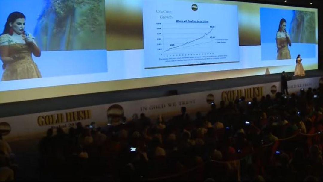روجا ایگناتوا رویداد وان کوین دبی / Ruja Ignatova at OneCoin Event in Dubai