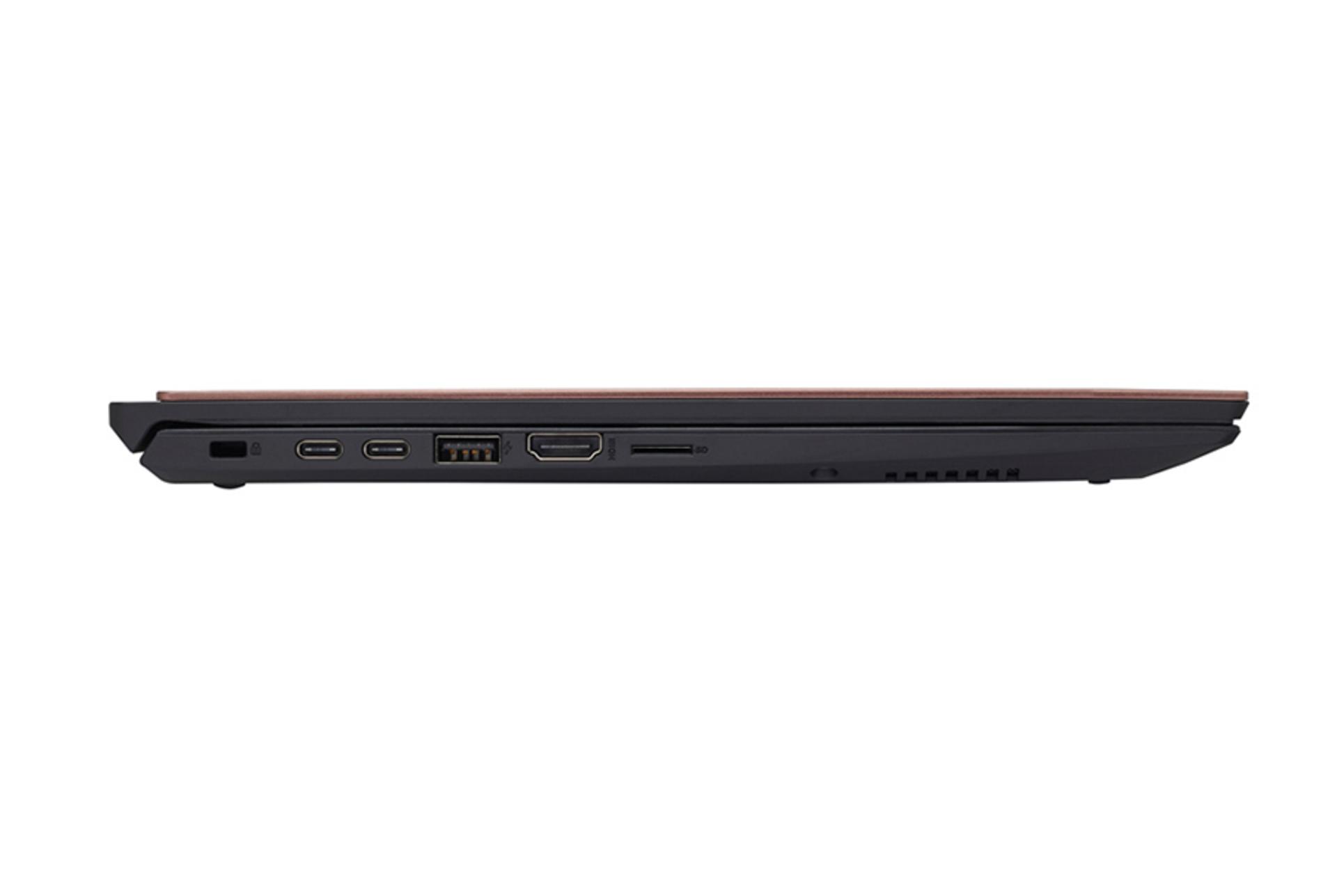 نمای کنار لپ تاپ سونی VAIO SE14 و نمایش پورت ها